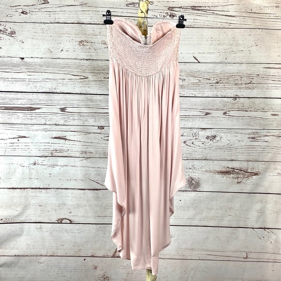 Poetry Pink Strapless Dress Medium - Picture 3 of 6